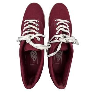 VANS Atwood Low Sneaker Women's Size 7 Burgundy/White